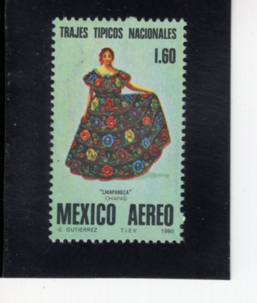 MEXICO(�߽���)-#C636-1.60p-CHIAPANECA, CHIAPAS(ġ������ �ǻ�)-1980.4.26��