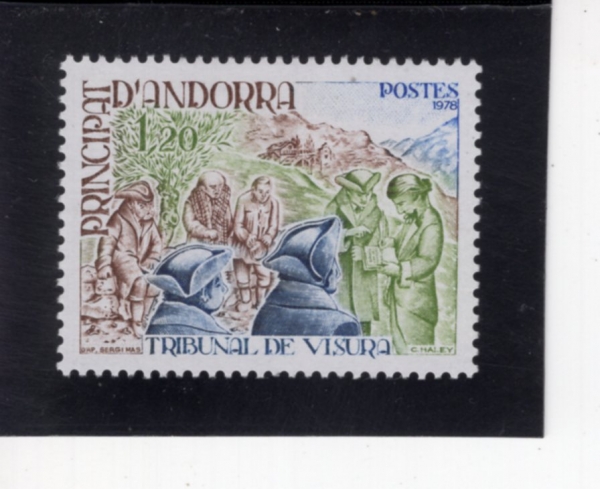 ANDORRA, FRENCH ADMINISTRATION(�ȵ��� ����������)-#265-1.20fr-VISURA TRIBUNAL(����� ���Ǽ�)-1978.6.24��