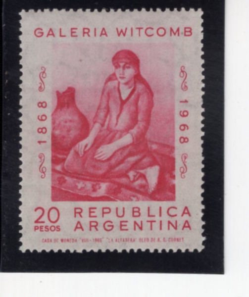ARGENTINA(�Ƹ���Ƽ��)-#874-20p-WOMAN POTTER, BY RAMON GOMEZ CORNET(��� ������ �ڳ��� ���� ����)-1968.12.21��
