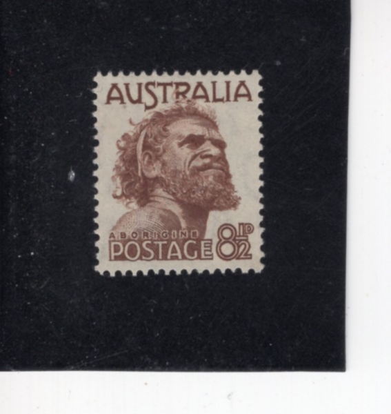 AUSTRALIA(����Ʈ���ϸ���)-#226-8 1/2p-ABORIGINE(����Ʈ���ϸ��� ���ֹ�)-1950��
