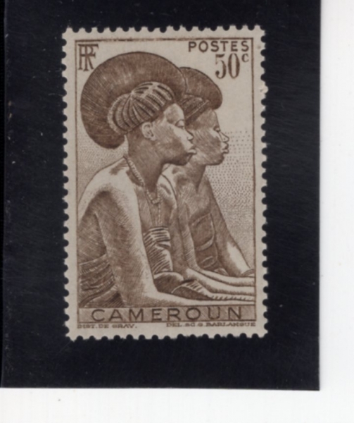 CAMEROUN(ī�޷�)-#307-50c-TIKAR WOMAN(Ƽī�� ����)-1946��