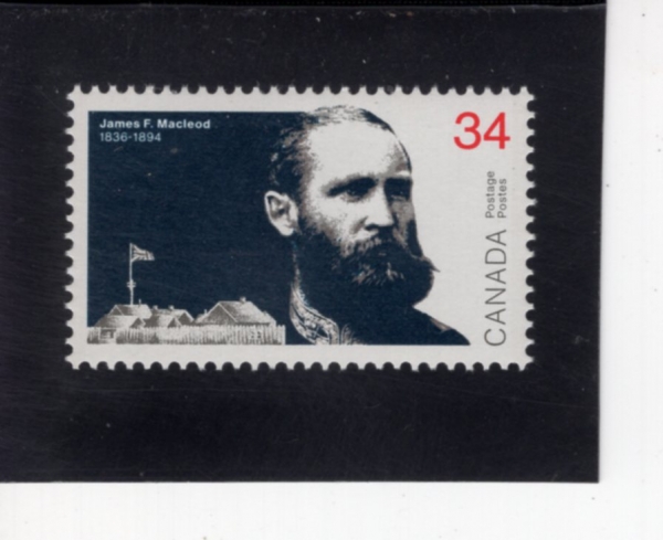 CANADA(ĳ����)-#1109-34c-JAMES F. MACLEOD(���ӽ� ��Ŭ�ε�)-1986.9.5��
