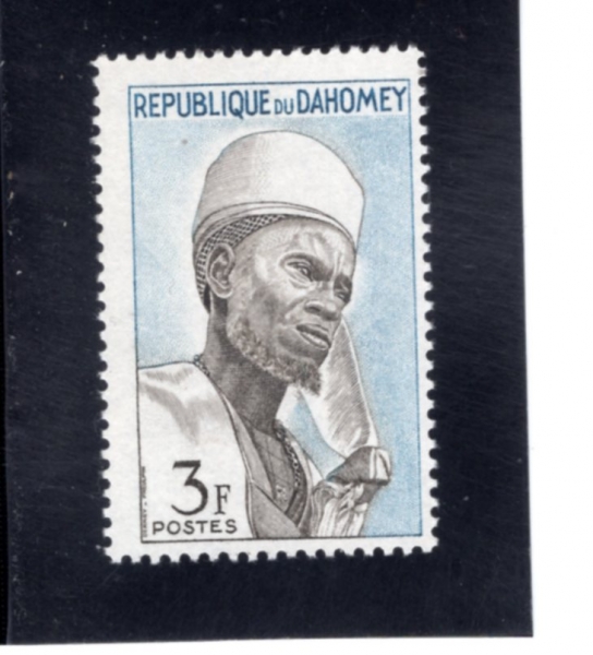 DAHOMEY(��ȣ��)-#161-3fr-BARIBA CHIEF OF NIKKI(�ٸ����� ����)-1963.2.18��