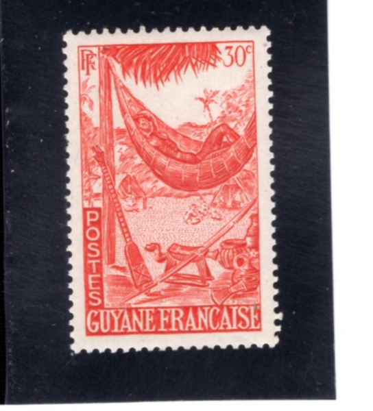 FRENCH GUIANA(�������� ��Ƴ�)-#193-30c-HAMMOCK(�ظ�)-1947.6.2��