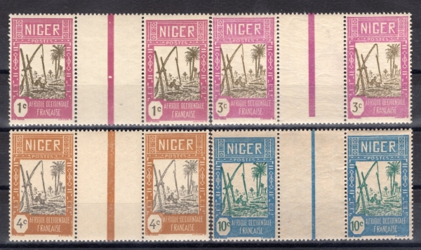 NIGER(������)-PAIR-#A2(4��)-DRAWING WATER FROM WELL(�칰���� ���� �������)-1926��