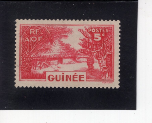 FRENCH GUINEA(�������� ���)-#131-5c-GUINEA VILLAGE(��� ����)-1938��