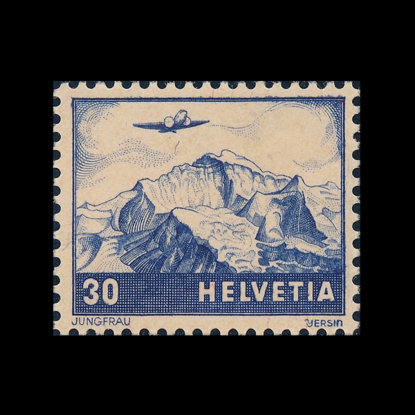 SWITZERLAND(������)-#C27-30c-JUNGFRAU AND PLANE(�������, �����)-1941.5.1��
