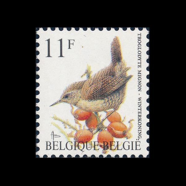 BELGIUM(���⿡)-#1445-11fr-TROGLODYTE MIGNON(����)-1992.4.1��