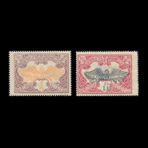 BELGIUM(���⿡)-#Q42~3(2��)-WINGED WHEEL(���� �޸� ����)-1902~06��