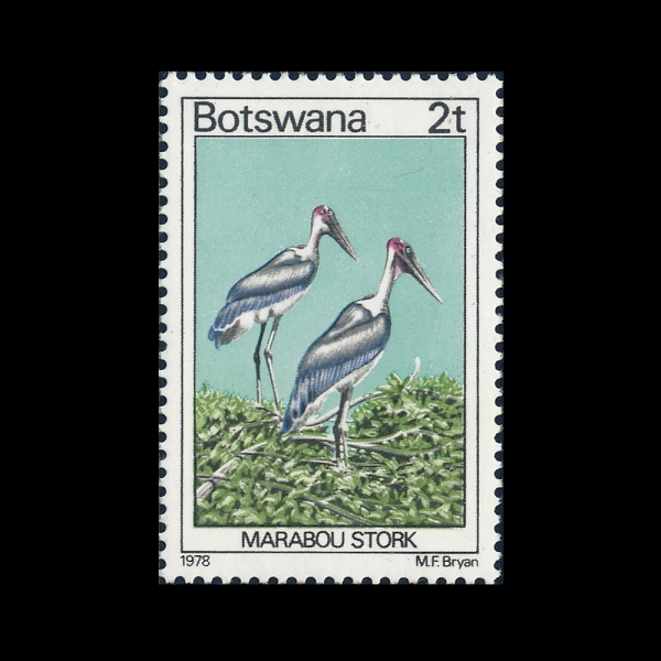 BOTSWANA(�����ͳ�)-#199-2t-MARABOU STORKS(����� Ȳ��)-1978.7.3��