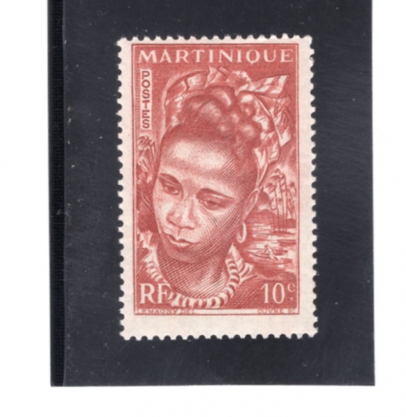 MARTINIQUE(����Ƽ��ũ)-#217-10c-MARTINIQUE GIRL(����Ƽ��ũ �ҳ�)-1947.6.2��
