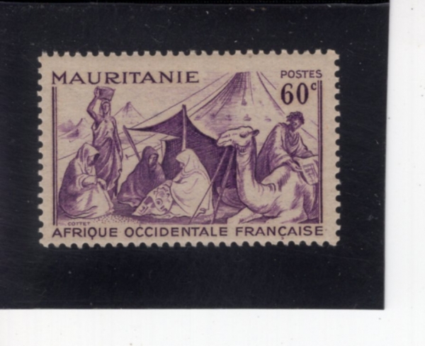 MAURITANIA(��Ÿ��)-#90-60c-FAMILY BEFORE TENT(��Ʈ ���� ����)-1940��
