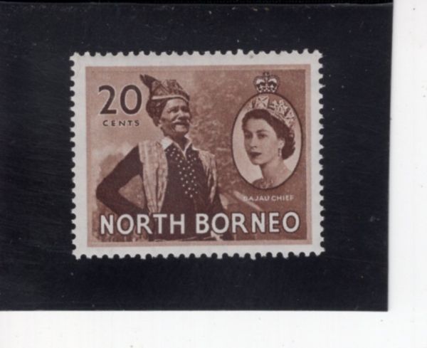 NORTH BORNEO(�Ϻ����׿�)-#269-20c-BAJAU CHIEF(�縶-���ڿ� ����)-1950.7.1��