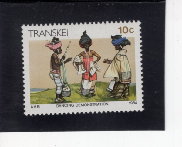 SOUTH AFRICA-TRANSKEI(Ʈ��������)-#138-10c-DANCE DEMONSTRATION(���� ����)-1984.7.6��