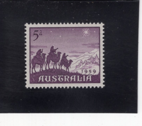 AUSTRALIA(����Ʈ���ϸ���)-#334-5p-APPROACH OF THE MAGI(����ڻ��� ����)-1959.11.4��