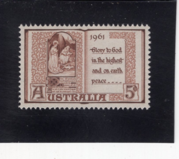 AUSTRALIA(����Ʈ���ϸ���)-#342-5p-PAGE FROM BOOK OF HOURS, 15TH CENTURY(�ð���)-1961.11.8��