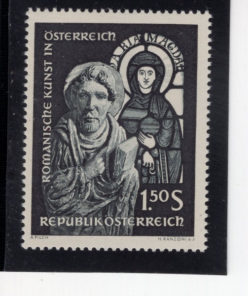 AUSTRIA(����Ʈ����)-#725-1.50s-ST. MARY MAGDALENE AND APOSTLE(���޶� ������, �絵)-1964.5.21��