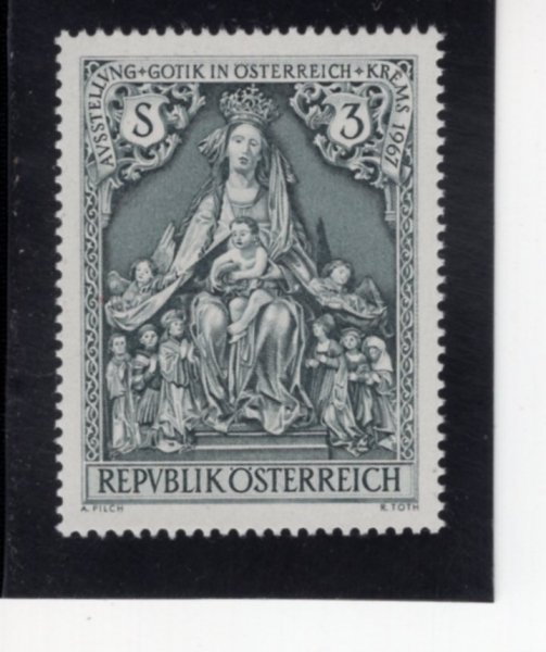 AUSTRIA(����Ʈ����)-#791-3s-GOTHIC MANTLE MADONNA(���� ��ȣ ���� ������)-1967.5.19��
