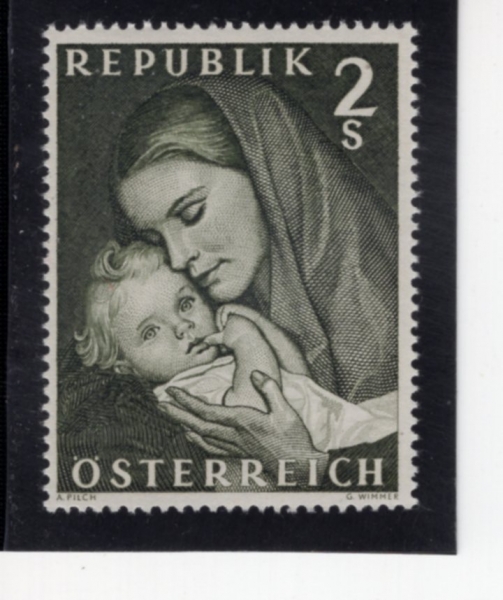 AUSTRIA(����Ʈ����)-#809-2s-MOTHER AND CHILD(����)-1967.11.27��