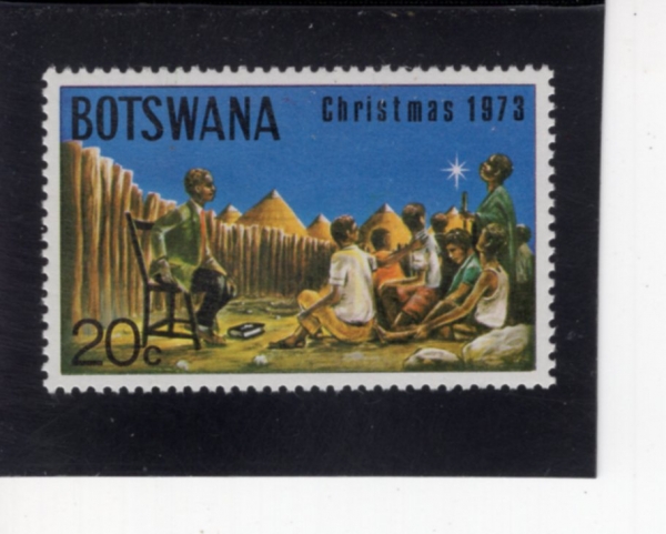 BOTSWANA(�����ͳ�)-#105-20c-TRIBAL MEETING, SYMBOLIC OF WISE MEN(���ڸ� ��¡�ϴ� ���� ȸ��)-1973.11.12��
