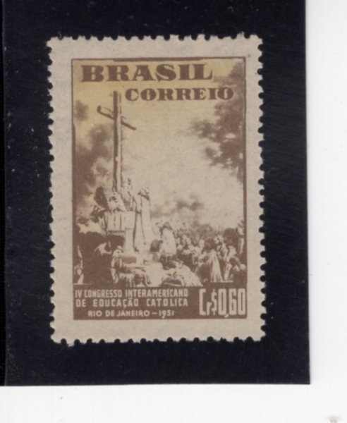 BRAZIL(�����)-#710-60c-FIRST MASS CELEBRATED IN BRAZIL(����� ������ �̻�)-1951.7.25��