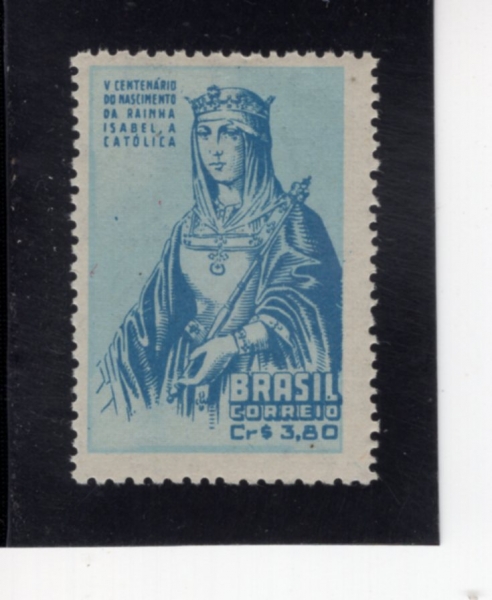 BRAZIL(�����)-#717-3.80cr-QUEEN ISABELLA I(�̻级�� 1��)-1952.3.10��