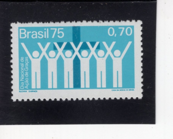 BRAZIL(�����)-#1417-70c-PEOPLE AND CROSS(���, ���ڰ�)-1975.11.27��