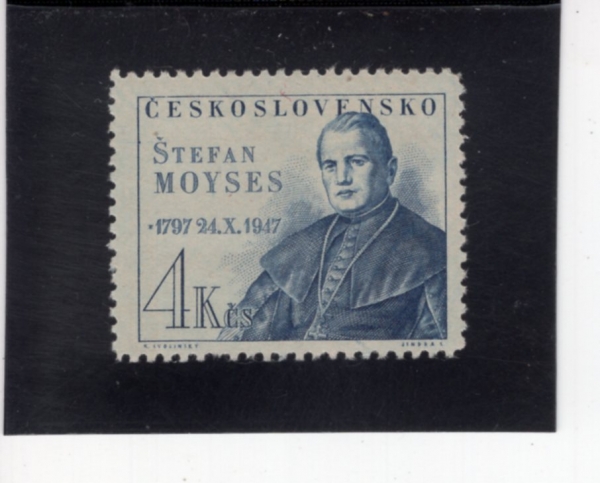 CZECHOSLOVAKIA(ü�ڽ��ι�Ű��)-#337-4k-MSGR. STEFAN MOYSES(������ ���̼���)-1947.10.19��