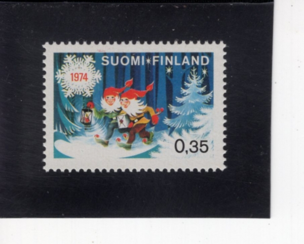 FINLAND(�ɶ���)-#552-35p-ELVES DISTRIBUTING GIFTS(�������� ���� ����)-1974.11.16��