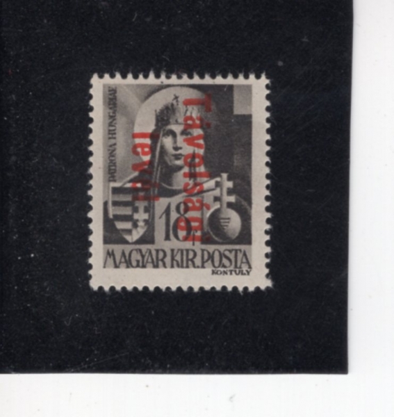 HUNGARY(�밡��)-#815-4f-\"TAVOLSAGI LEV.-LAP\" AND ST. ELIZABETH(�����÷��̼� ��ǥ, �� �����ں���)-1946��