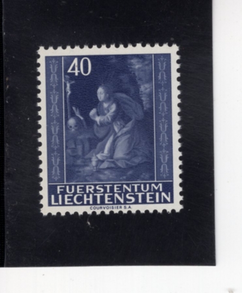 LIECHTENSTEIN(�����ٽ�Ÿ��)-#392-40rp-MARY MAGDALENE, ALTARPIECE(���޶� ������, ����ȭ)-1964.12.9��