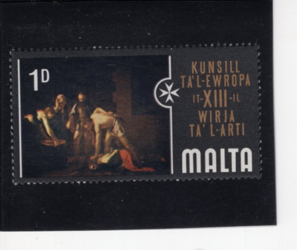 MALTA(��Ÿ)-#409-1p-THE BECHEADING OF ST. JOHN BY CARAVAGGIO(ī�����, ������ ������ ����)-1970.3.21��