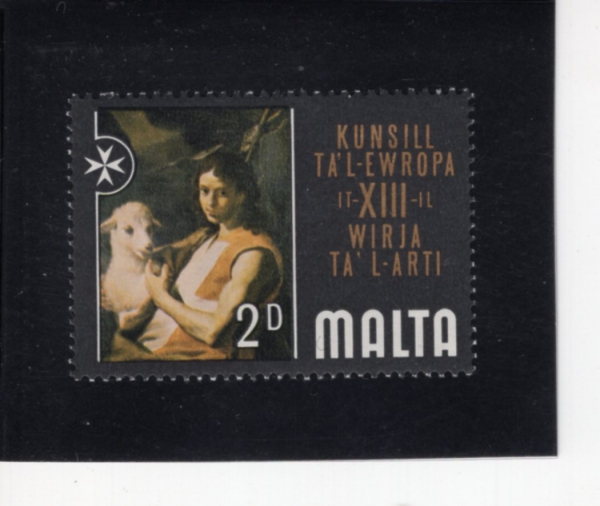 MALTA(��Ÿ)-#410-2p-ST. JOHN THE APTIST IN ROBE OF KNIGHT OF MALTA(������ ��Ÿ ����, ���� ����)-1970.3.21��