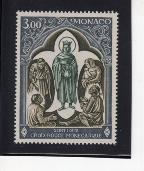 MONACO(����)-#767-3fr-ST. LOUIS GIVING AIMES TO THE POOR(�� ����, �⵶�� ����)-1970.5.4��