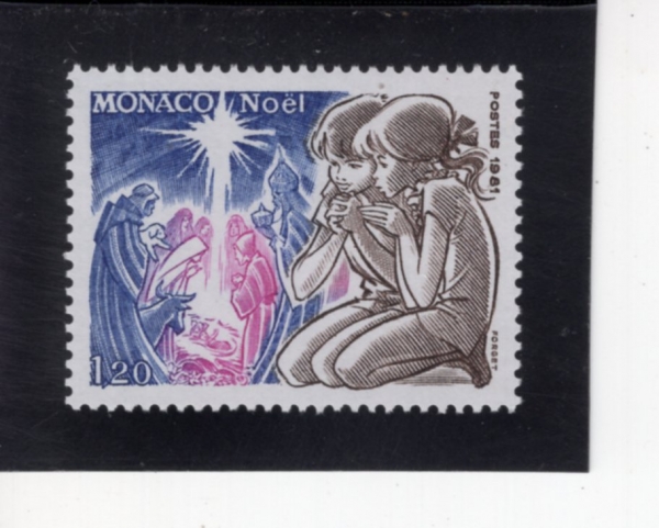 MONACO(����)-#1313-1.20fr-CHRISTMAS 1981(ũ��������)-1981.11.5��