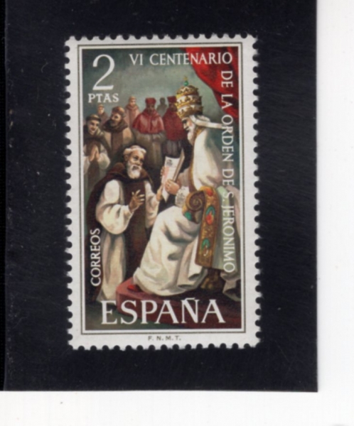 SPAIN(������)-#1785-2p-POPE GREGORY XI AND PEDRO FERNANDEZ PECHA(��Ȳ �׷������� 11��, ���� �丣������ ����)-1973.10.26��