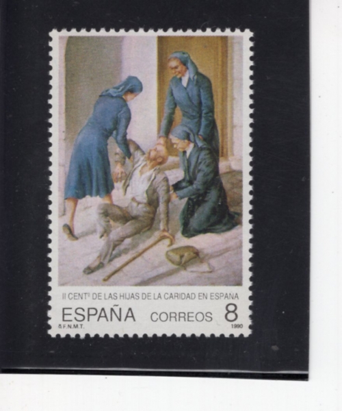 SPAIN(������)-#2627-8p-CHARITY, BY LOPEZ ALONSO(���佺 �˷м��� �ڼ�)-1990.6.19��
