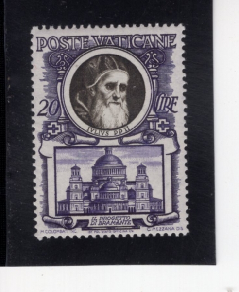 VATICAN CITY(��Ƽĭ �ñ�)-#162-20 I-JULIUS II(��Ȳ �����콺 2��)-1953.4.23��