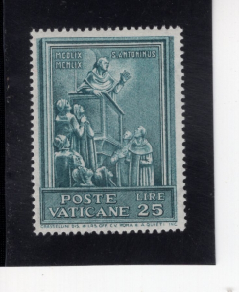 VATICAN CITY(��Ƽĭ �ñ�)-#270-25 I-ST. ANTONIUS(�� ����Ͽ콺)-1960.2.28��
