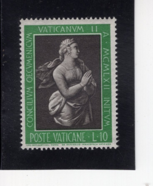 VATICAN CITY(��Ƽĭ �ñ�)-#346-10 I-\"HOPE\" BY RAPHAEL(���Ŀ����� ���)-1962.10.30��
