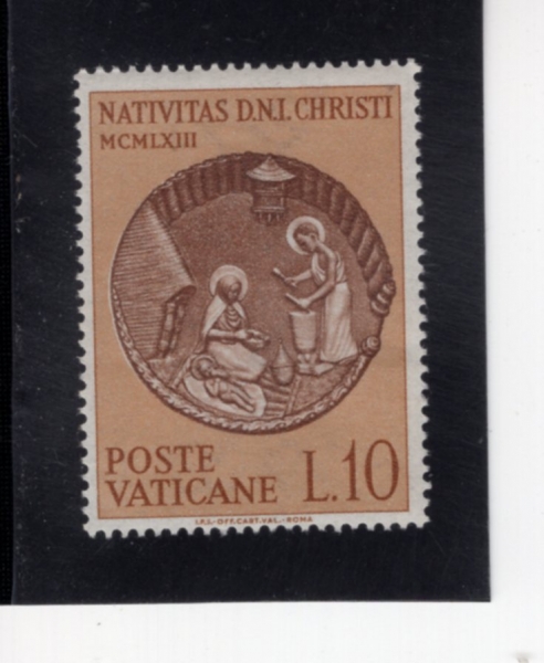 VATICAN CITY(��Ƽĭ �ñ�)-#372-10 I-AFRICAN NATIVITY SCENE(������ī ź�� ���)-1963.11.22��