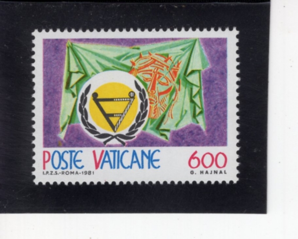 VATICAN CITY(��Ƽĭ �ñ�)-#691-600 I-INTL. YEAR OF THE DISABLED(���� ������� ��)-1981.9.29��