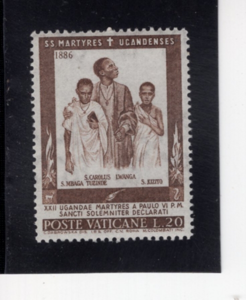 VATICAN CITY(��Ƽĭ �ñ�)-#405-20 I-UGANDA MARTYRS(�찣�� ������)-1965.3.16��