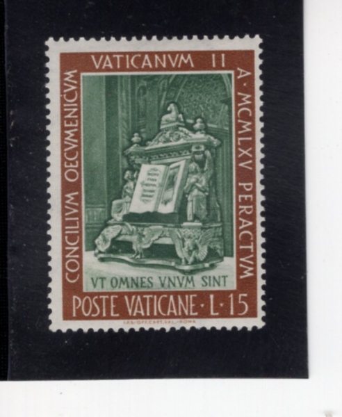 VATICAN CITY(��Ƽĭ �ñ�)-#440-15 I-ANCIENT BIBLE ON ORNATE DISPLAY(�� ��� ����)-1966.10.11��
