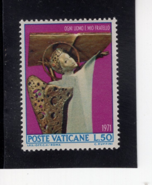 VATICAN CITY(��Ƽĭ �ñ�)-#502-50 I-ANGEL HOLDING LECTERN(õ�� ����)-1971.2.2��