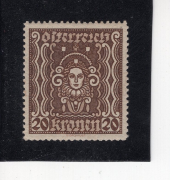 AUSTRIA(����Ʈ����)-#288-20k-SYMBOLS OF ART AND SCIENCE(����, ������ ��¡)-1922��