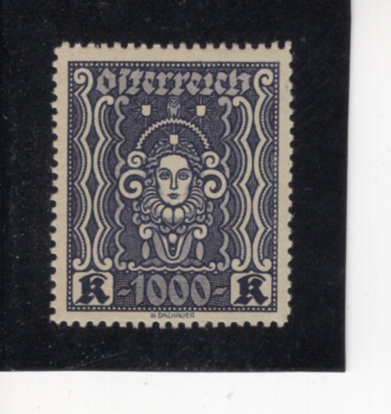 AUSTRIA(����Ʈ����)-#294-1000k-SYMBOLS OF ART AND SCIENCE(����, ������ ��¡)-1922��