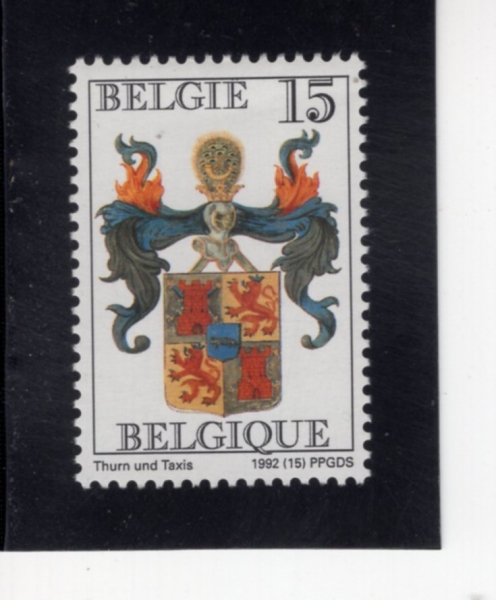 BELGIUM(���⿡)-#1467-15fr-ARMS OF THURN AND TAXIS(Ƣ�� �� Ź�ý��� ����)-1992.10.5��