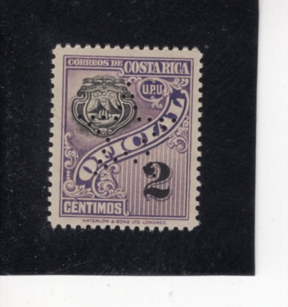 COSTA RICA(�ڽ�Ÿ��ī)-#O70-2c-UPU AND COAT OF ARMS(������, �ڽ�Ÿ��ī�� ����)-1926��