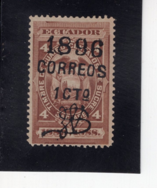 ECUADOR(���⵵��)-#73d-1cto on 15c-COAT OF ARMS(���⵵���� ����)-1896.11��
